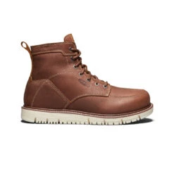 Keen Men's San Jose 6" Boot (Soft Toe) | Gingerbread/Off White