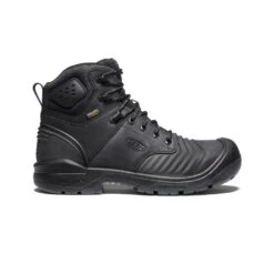 Keen Men's Portland 6" Waterproof Boot (Carbon-Fiber Toe) | Black/Black