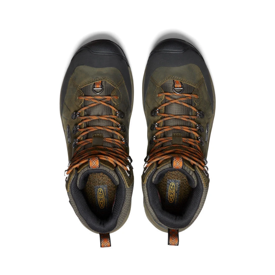 Keen Men's Revel IV Polar Waterproof Boot | Dark Olive/Marmalade - Image 4