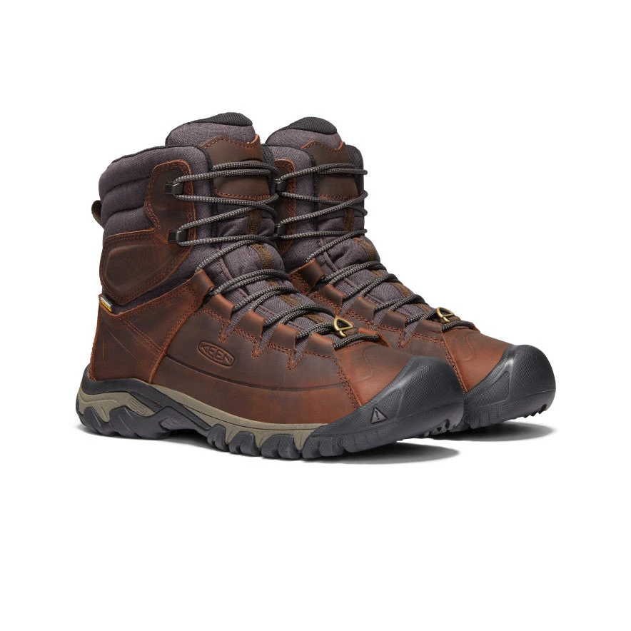 Keen Men's Targhee High Lace Waterproof Boot | Cocoa/Mulch - Image 2