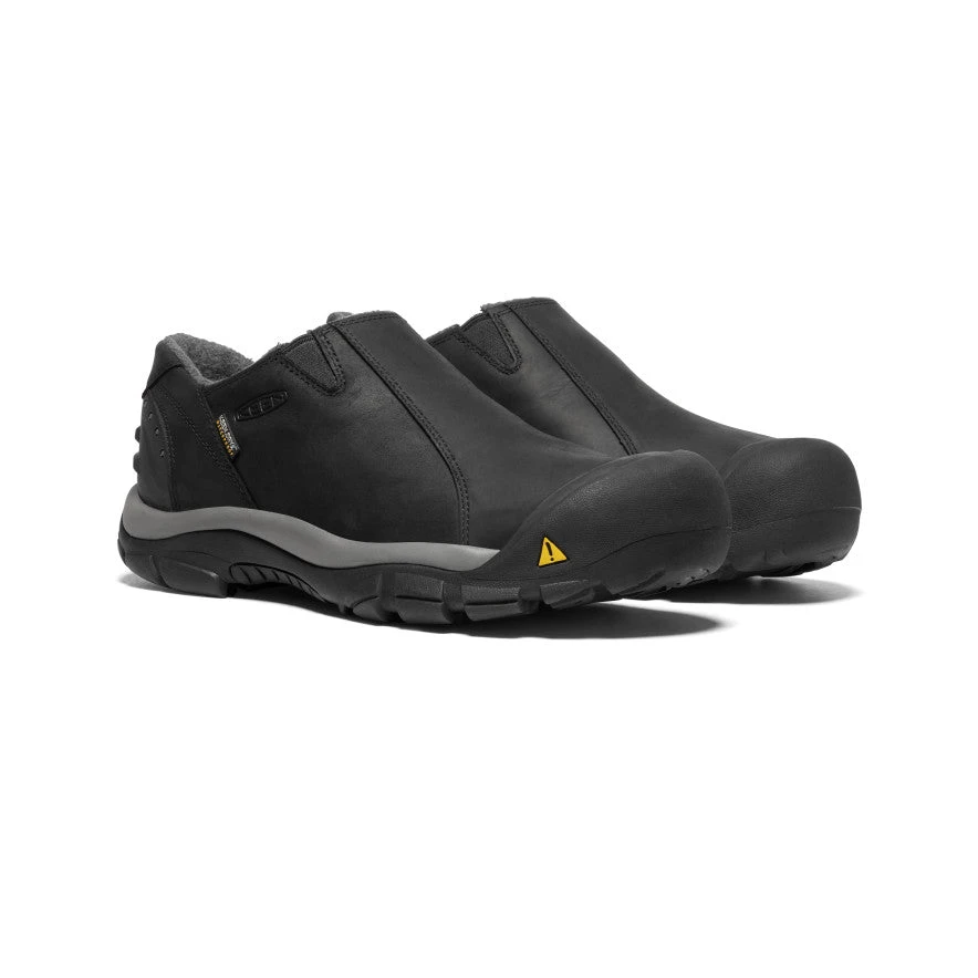 Keen Men's Brixen Waterproof Low | Black/Gargoyle - Image 2