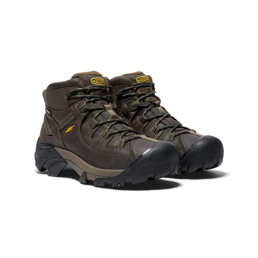 Keen Men's Targhee II Mid Waterproof Hiking Boots | Canteen/Dark Olive - Image 2