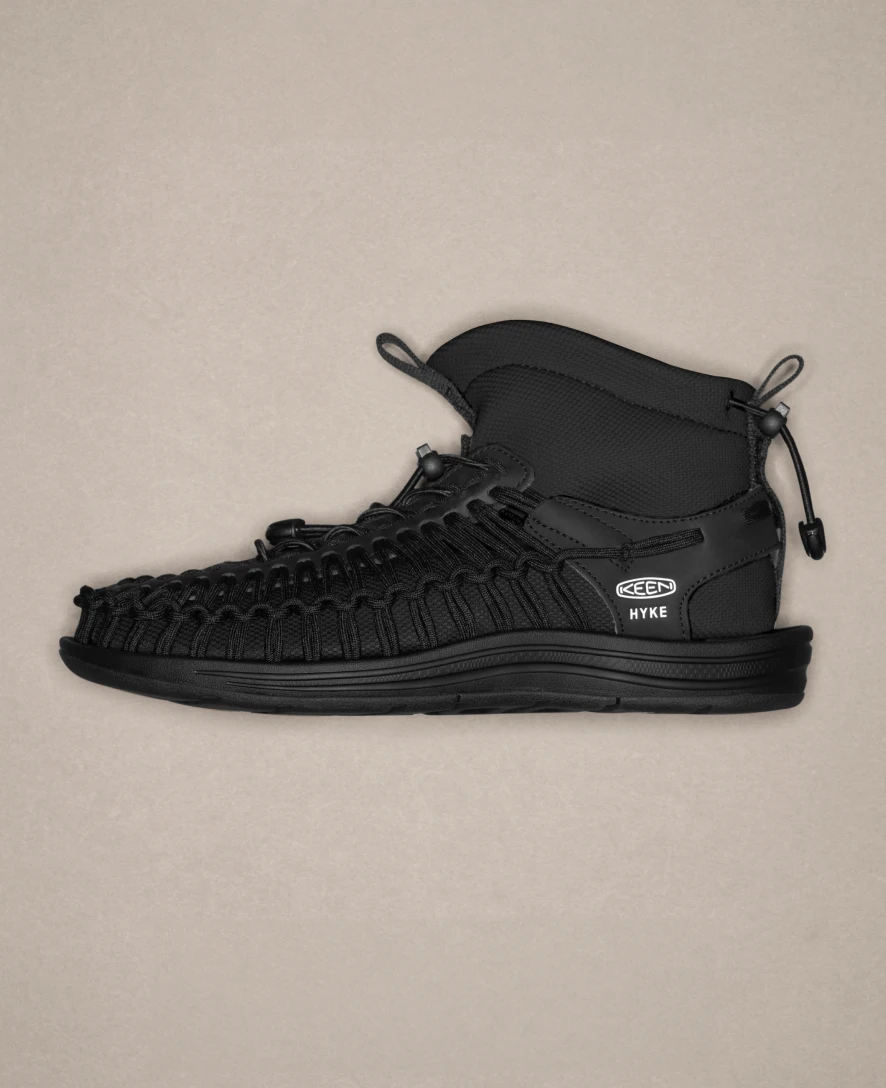 Keen Men's UNEEK High Top X HYKE | Hyke Black - Image 8