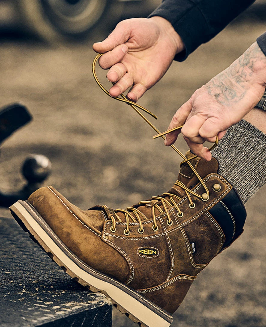 Keen Men's Cincinnati 8" Waterproof Boot (Carbon-Fiber Toe) | Belgian/Sandshell - Image 6