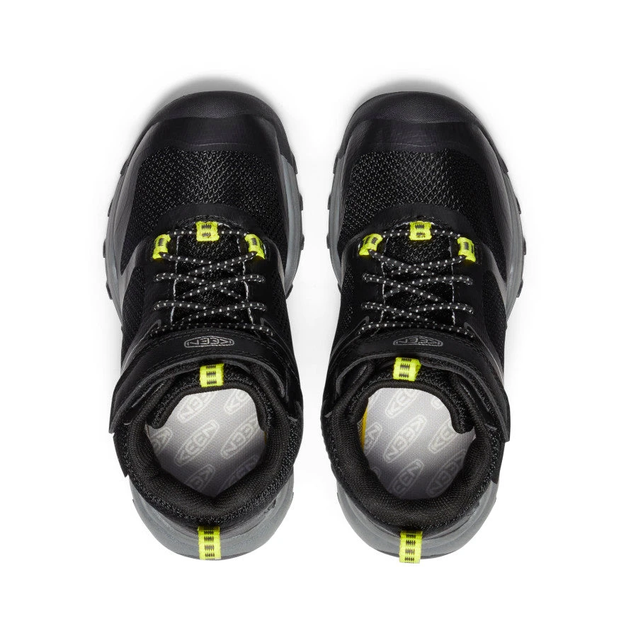 Keen Little Kids' Wanduro Waterproof Boot | Black/Silver - Image 4