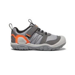Keen Little Kids' Knotch Peak Sneaker | Magnet/Safety Orange