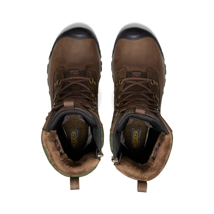 Keen Women's Greta Tall Waterproof Boot | Dark Earth/Green Plaid - Image 4