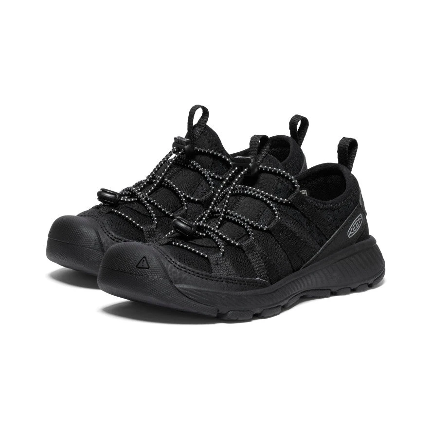 Keen Little Kids' Motozoa Sneaker | Black/Black - Image 2