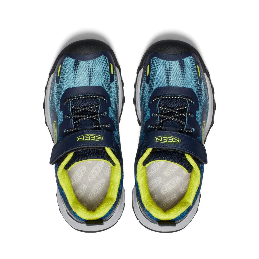 Keen Little Kids' Wanduro Speed Hiking Shoe | Legion Blue/Evening Primrose - Image 4