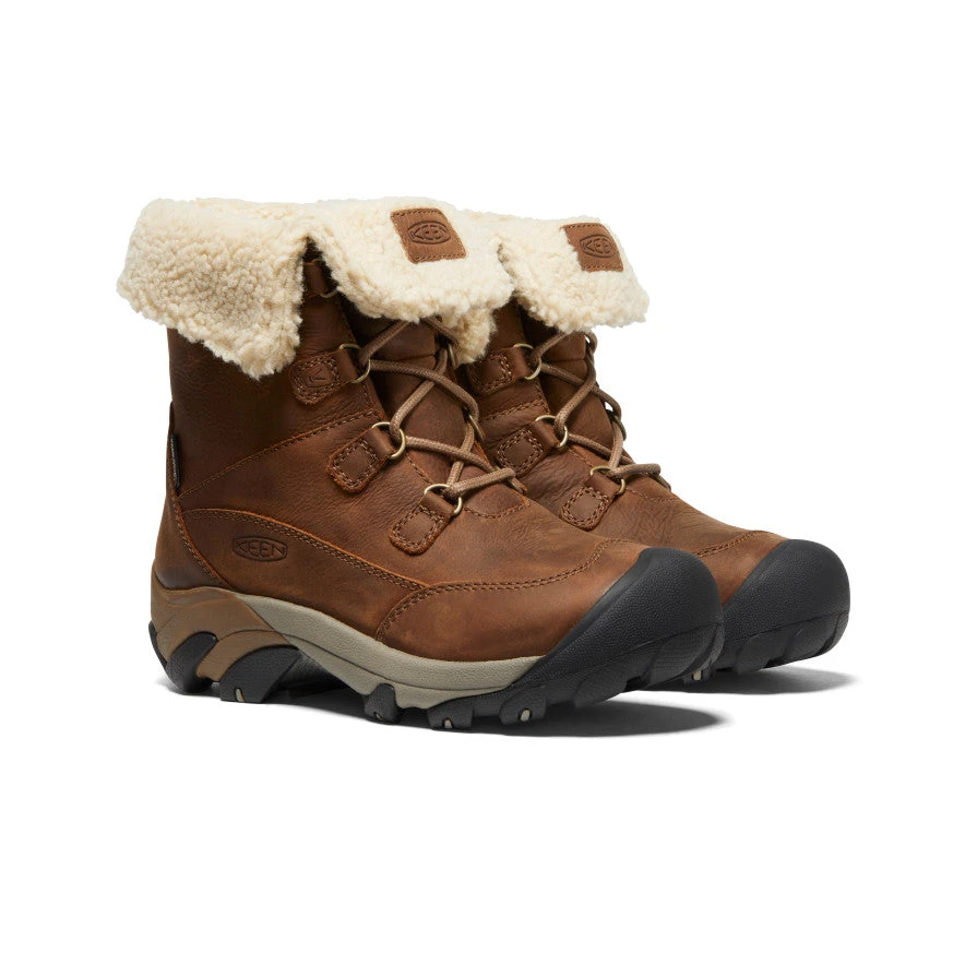 Keen Women's Betty Waterproof Short Boot | Brown/Shitake - Image 2