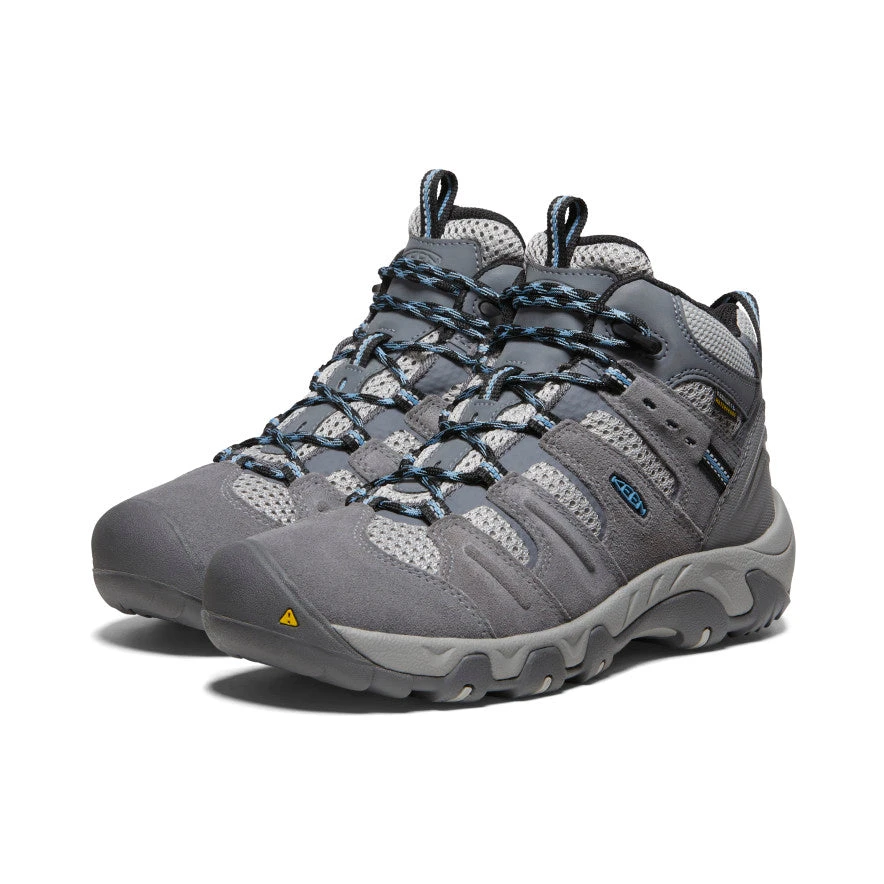 Keen Women's Headout Waterproof Hiking Boot | Steel Grey/Blue Heaven - Image 2